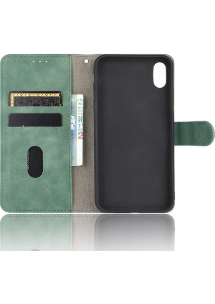 Iphone Xr Kart Ekleme Deri Folio Flip Case Tam Kapak (Yurt Dışından)