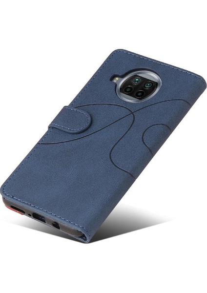 Xiaomi 10T Lite Için Kılıf Pu ile Iki Renkli Dikiş Kickstand Koruyucu (Yurt Dışından) fiyatları