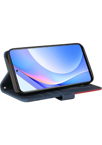 Xiaomi 10T Lite Için Kılıf Pu ile Iki Renkli Dikiş Kickstand Koruyucu (Yurt Dışından) modelleri