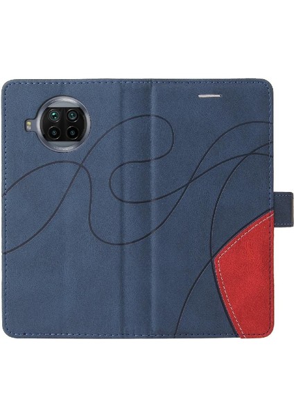 Xiaomi 10T Lite Için Kılıf Pu ile Iki Renkli Dikiş Kickstand Koruyucu (Yurt Dışından) indirimleri