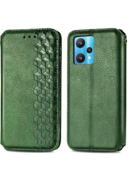 Oppo Realme 9 Pro Cüzdan Fonksiyonu Için Kılıf Deri Kılıf Moda Tasarımı (Yurt Dışından)