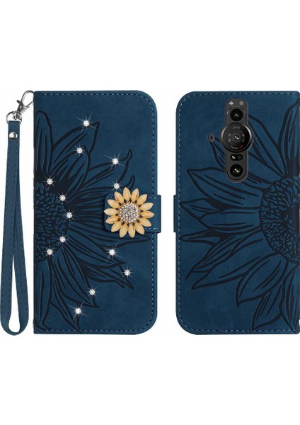 Sony Xperia Pro-I Telefon Kapağı Için Kılıf Darbeye Dayanıklı Tpu Kabuk Çevirme Cüzdan (Yurt Dışından)