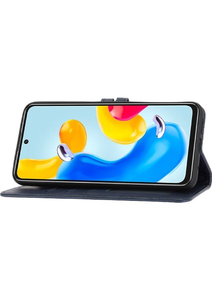 Cüzdan Kılıf Için Xiaomi Redmi Not 11E Pro Manyetik Kapatma Kickstand Kart (Yurt Dışından)