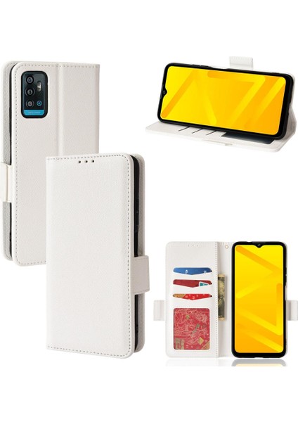 Zte Blade A71 Yan Toka Manyetik Cüzdan Pu Deri Kart Yuvaları (Yurt Dışından)