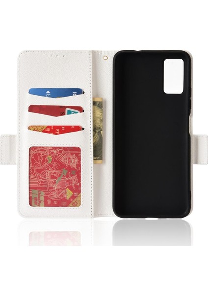 Zte Blade A71 Yan Toka Manyetik Cüzdan Pu Deri Kart Yuvaları (Yurt Dışından)
