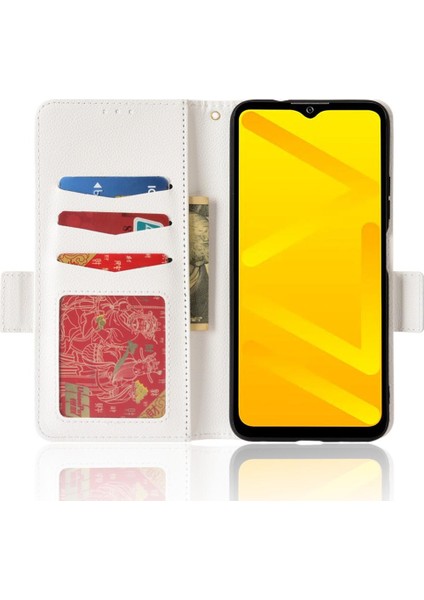 Zte Blade A71 Yan Toka Manyetik Cüzdan Pu Deri Kart Yuvaları (Yurt Dışından)