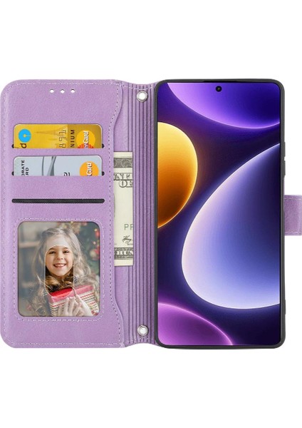 Xiaomi Redmi Not 12 Turbo Kayış Kart Tutucu Kickstand Pu Için Flip Case (Yurt Dışından)