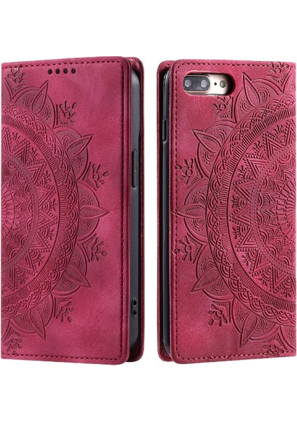 IPhone 6 Için Kılıf Artı/6s Artı Pu Deri Yan Toka Kart Ekleme (Yurt Dışından)
