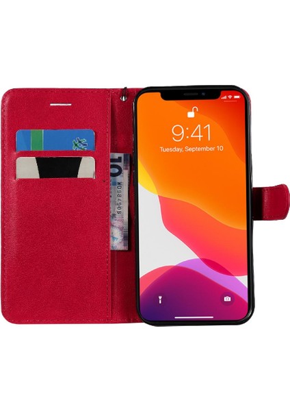 Iphone 13 Için Flip Case Pro Max Iş Cüzdan Telefon Kılıfı Klasik Katı (Yurt Dışından)