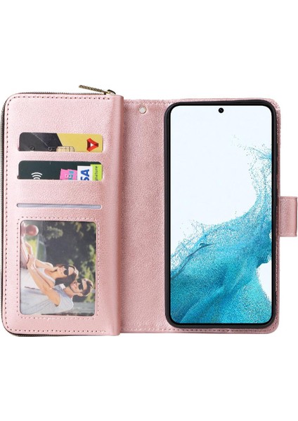 Samsung Galaxy S23 Cüzdan Durumda 9 Kart Yuvaları ile Kapak Çevirin (Yurt Dışından) indirimleri