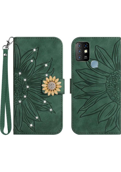 Infinix Sıcak 10 Telefon Kapak Için Kılıf Darbeye Dayanıklı Tpu Kabuk Kart Tutucu Flip (Yurt Dışından)