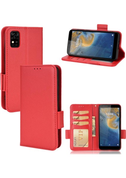 Zte Blade Case Yan Toka Cüzdan Pu Deri Manyetik Kart Yuvaları (Yurt Dışından)