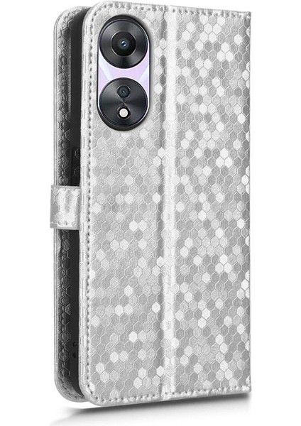 Oppo Case 5g Manyetik Toka Geometrik Desen Deri Cüzdan Kapağı Için Kılıf (Yurt Dışından)