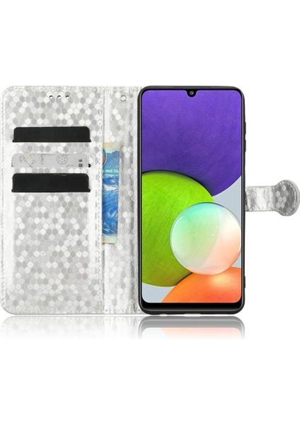 Samsung Galaxy A22 4g Için Kılıf Deri Cüzdan Kapak Geometrik Desen (Yurt Dışından) fırsatları