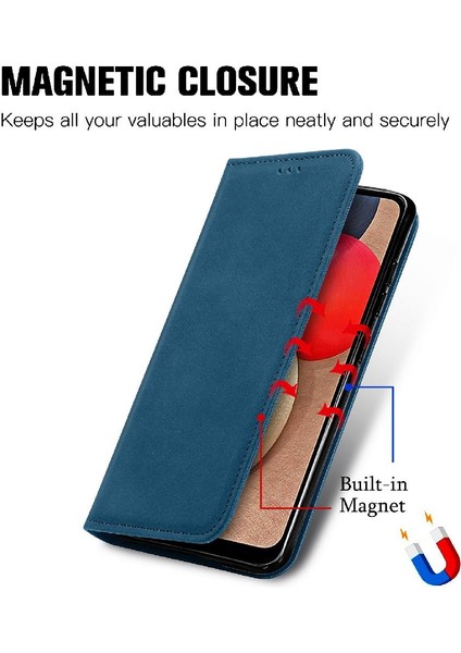 Samsung A02S Cüzdan Basit Iş Darbeye Deri Kılıf Flip (Yurt Dışından)