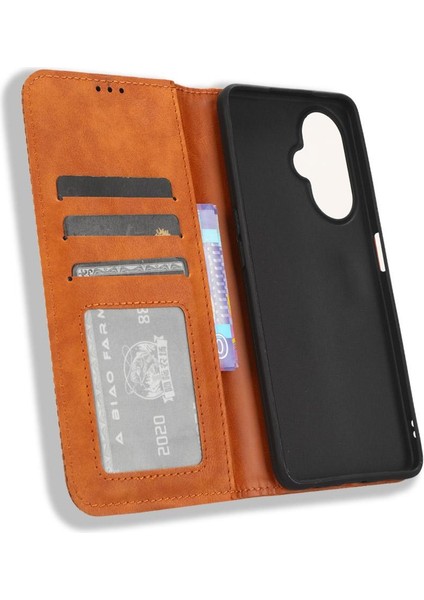 Oneplus Nord Ce 3 Lite Cüzdan Pu Deri Manyetik Kapatma Için Kılıf (Yurt Dışından)