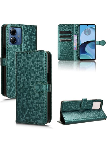 Motorola Moto G14 4g Geometrik Desen Manyetik Toka Deri Kılıf (Yurt Dışından) modelleri
