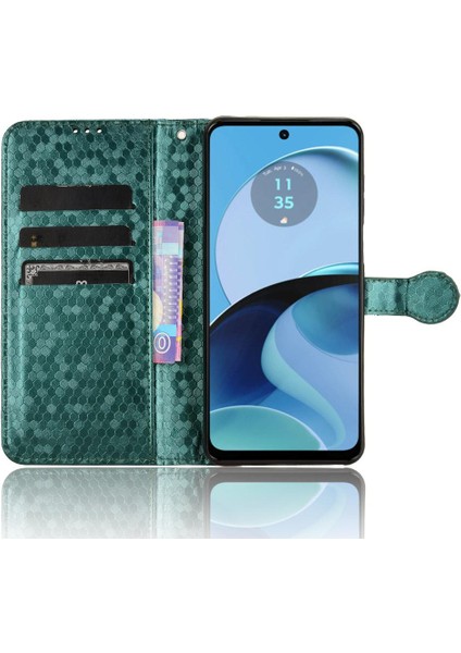 Motorola Moto G14 4g Geometrik Desen Manyetik Toka Deri Kılıf (Yurt Dışından) fırsatları