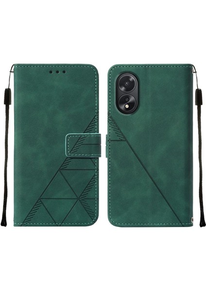 Oppo A38 4g Için Kılıf Pu Deri Cüzdan Kapak Çevirin Folio Kitap Koruyucu (Yurt Dışından)