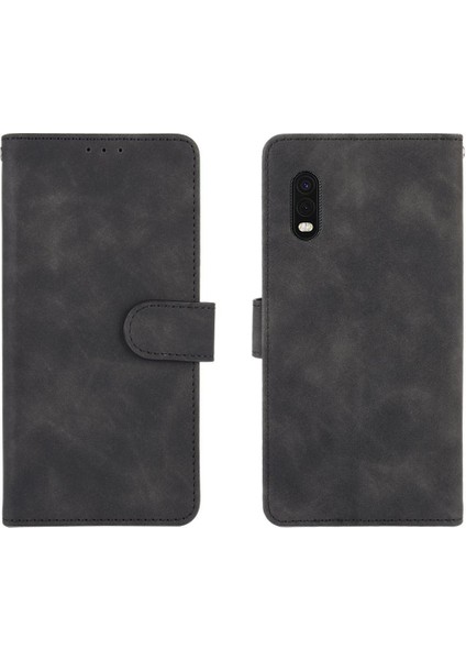 Samsung Galaxy Xcover Pro Için Kılıf Tam Koruma Deri Folio Kapak (Yurt Dışından)