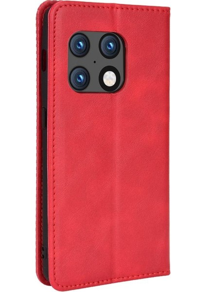 Oneplus 10 Için Kılıf Pro 5g Cüzdan Manyetik Kapatma Pu Deri (Yurt Dışından)