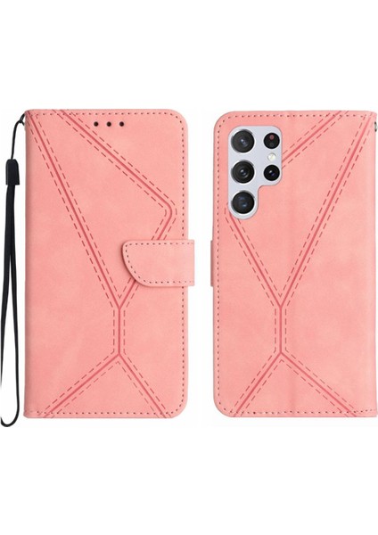 Samsung Galaxy S24 Ultra Deri Cüzdan Yüksek Kalite Tpu Kabartmalı (Yurt Dışından)