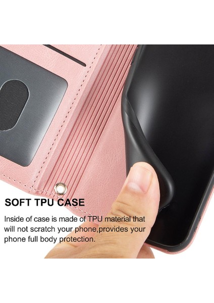 Iphone 14 Için Flip Case Pro Max Manyetik Kapatma Kickstand Pu Deri (Yurt Dışından)