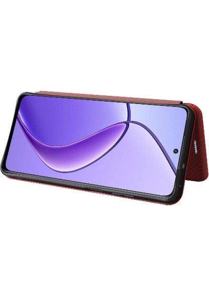 Realme 12 5g Tam Koruma Manyetik Karbon Fiber Kart Folio Için Kılıf (Yurt Dışından) fırsatları