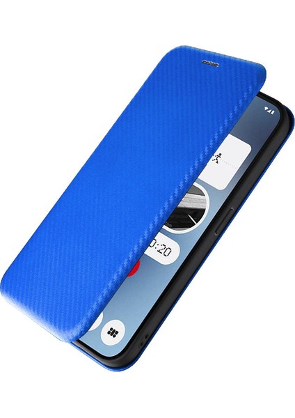 Nothing Telefon 2A Manyetik Karbon Fiber Deri Folio Flip Case (Yurt Dışından) fiyatları