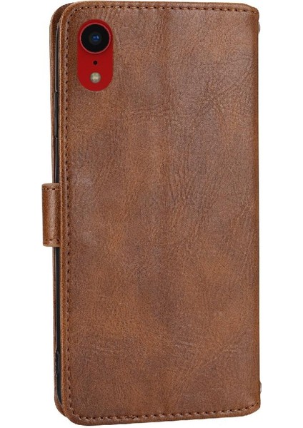 Iphone Xr Kart Tutucu Kickstand Manyetik Kapatma Anti Pu Için Flip Case (Yurt Dışından)