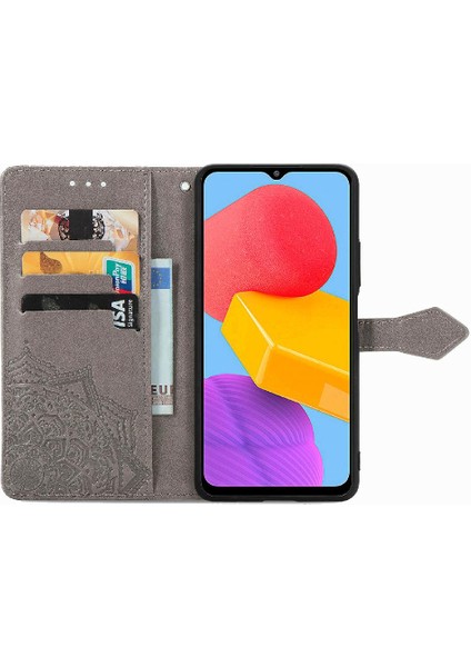 Samsung M13 4g Flip Kapak Için Kılıf Zarif Desen Deri Kılıf Basit (Yurt Dışından) fırsatları
