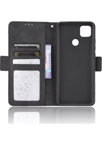 Xiaomi Redmi 9c Için Kılıf Ayarlanabilir Ayrılabilir Kart Tutucu Manyetik Kapatma Deri Cüzdan Kapak (Yurt Dışından) modelleri