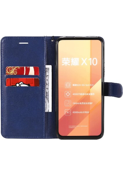 Kart Yuvası Klasik Düz Renk Yüksek Kalite ile Onur X10 Için Flip Case (Yurt Dışından) indirimleri