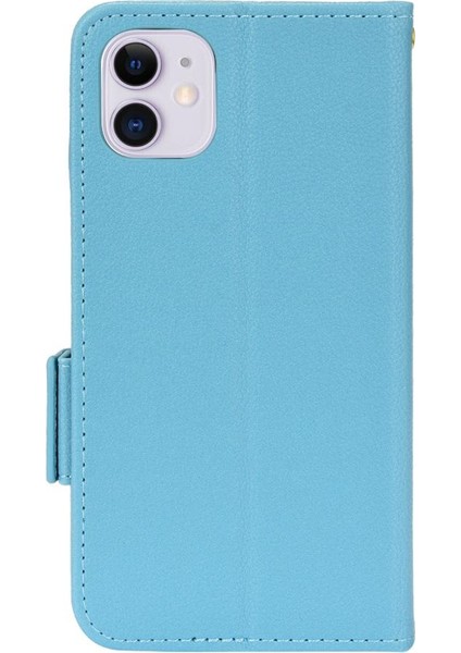 Iphone 12 Için Kılıf Mini Manyetik Cüzdan Kart Yuvaları Tutucu Yan Toka Pu (Yurt Dışından)