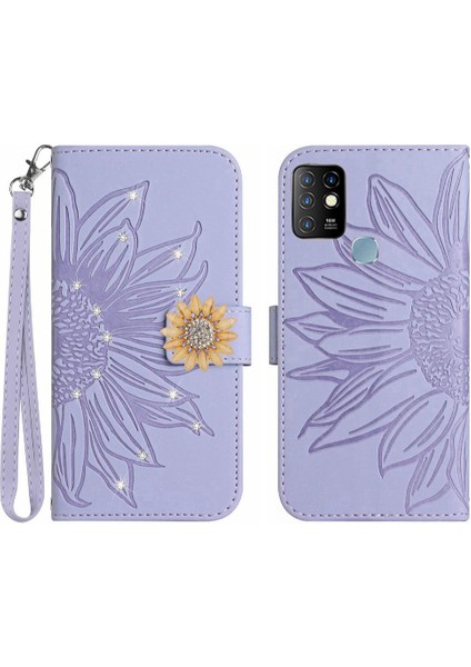 Infinix Sıcak 10 Telefon Kapak Için Kılıf Darbeye Dayanıklı Tpu Kabuk Kart Tutucu Flip (Yurt Dışından)