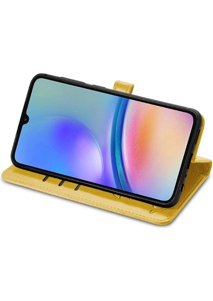 Samsung Galaxy A05S Kılıf Için Kılıf Karikatür Hayvanlar Kısa Kayış Flip (Yurt Dışından)