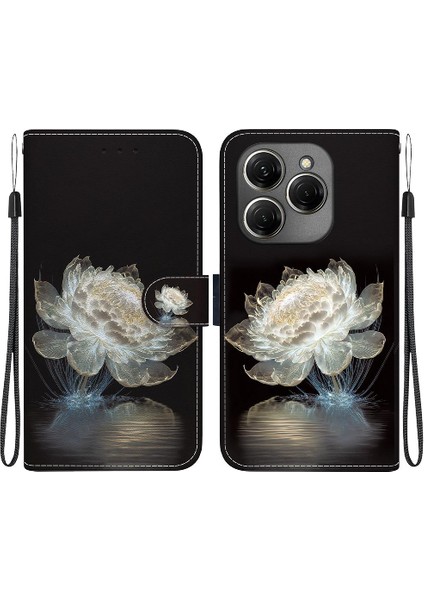 Tecno Spark 20 Pro 4g Cüzdan Manyetik Kapatma Pu Deri Kartı Için Kılıf (Yurt Dışından)