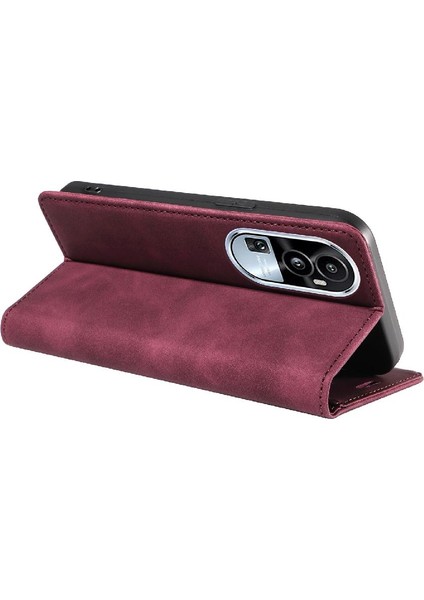 Oppo Oppo 10 Pro 5g Için Kılıf Koruyucu Folyo Cüzdan Manyetik Pu Deri (Yurt Dışından)
