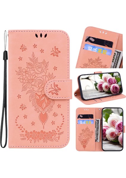 IPhone 14 Için Kılıf Pro Max Flip Pu Deri Kapak Kickstand Cüzdan Kılıf (Yurt Dışından)