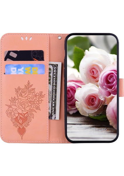 IPhone 14 Için Kılıf Pro Max Flip Pu Deri Kapak Kickstand Cüzdan Kılıf (Yurt Dışından)