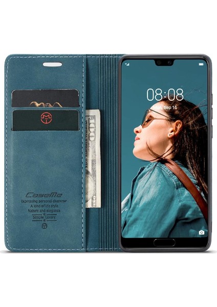 Huawei P20 Pro Için Flip Case Vintage Pu Deri Cüzdan Flip Folio Kitap (Yurt Dışından) indirimleri