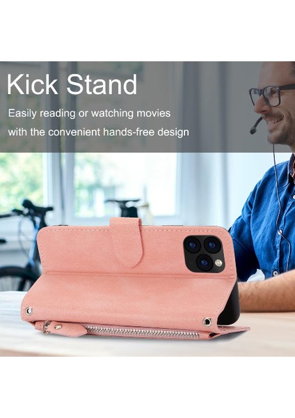 Iphone 11 Için Flip Case Pro Pu Deri Anti Scratch Kickstand Manyetik (Yurt Dışından)