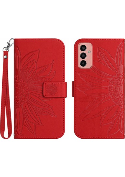 Samsung Galaxy M23 5g Lüks Pu Deri Kart Yuvaları Tutucu ile (Yurt Dışından)