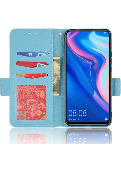 Huawei P Akıllı Z Pu Deri Kart Yuvaları Tutucu Yan Toka Cüzdan (Yurt Dışından)