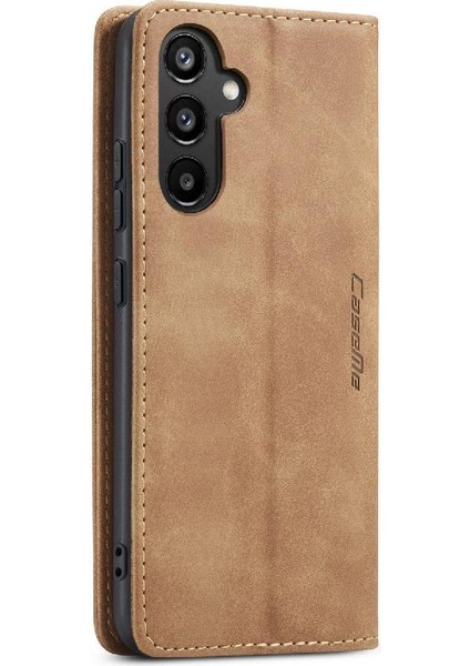 Samsung Galaxy A34 5g Için Flip Case Vintage Pu Deri Cüzdan Kılıf Kartı (Yurt Dışından)