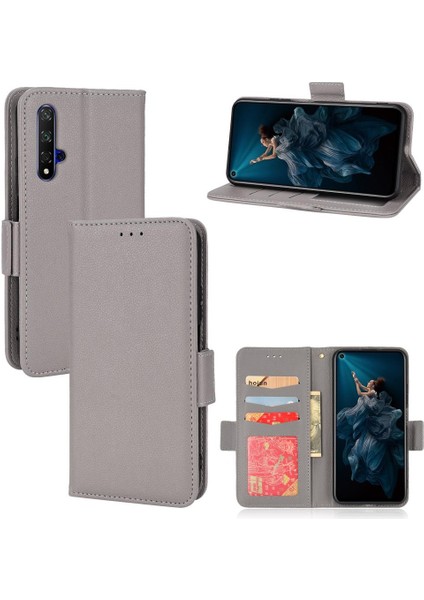 Huawei Nova 5t Manyetik Kart Yuvaları Için Kılıf Tutucu Yan Toka Cüzdan Pu (Yurt Dışından)