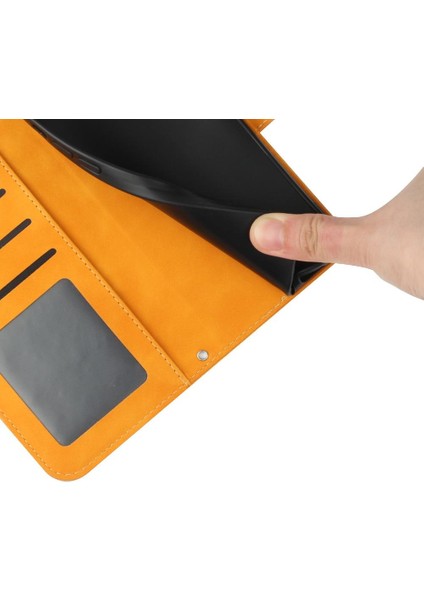 Iphone 14 Için Kılıf Pro Max Kısa Kayış Lüks Pu Deri Kart Yuvaları ile (Yurt Dışından)