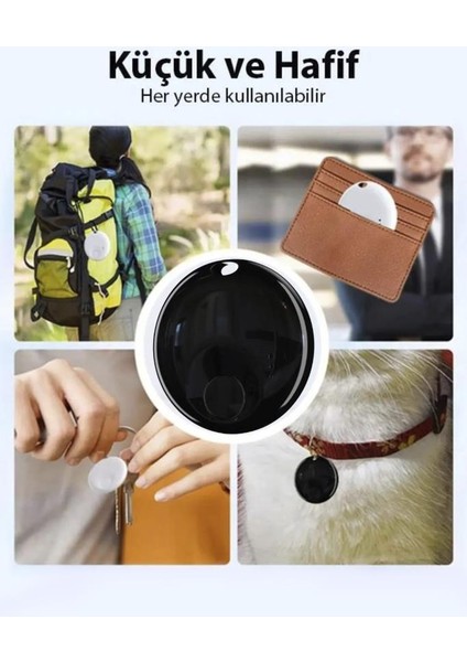 Siyah N Tag Takip Cihazı Apple My Find Uyumlu