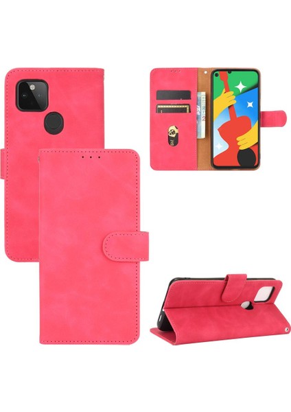 Kart Sahibi Tam ile Google Piksel 5 Deri Folio Flip Case Için Kılıf (Yurt Dışından)