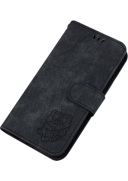 Iphone 15 Için Kılıf Pro Max Flip Folio Cüzdan Kılıf Kart Cep Kabartmalı (Yurt Dışından)